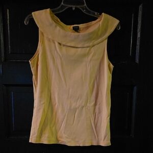 Chic Yellow Sleeveless Tank Top